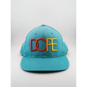 Dope Embroidered Streetwear‎ Adjustable Snapback Hat Cap Mens Unisex Turquoise